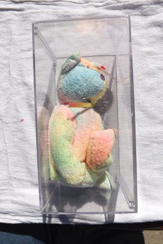 GROOVY TY BEANIE BABY BEAR 1999 EXCELLENT CONDITION WITH CASE RETIRED - Picture 4 of 5