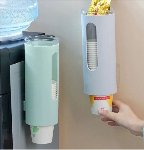 Dispenser Porta Bicchieri Parete a Muro Distributore Usa e Getta Di Carta Acqua - Foto 2 di 5