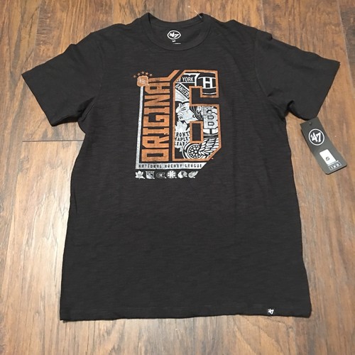 Original 6 Six NHL Vintage Team Logos 47' Marke T-Shirt Gr. Small Neu mit Etikett - Bild 1 von 5