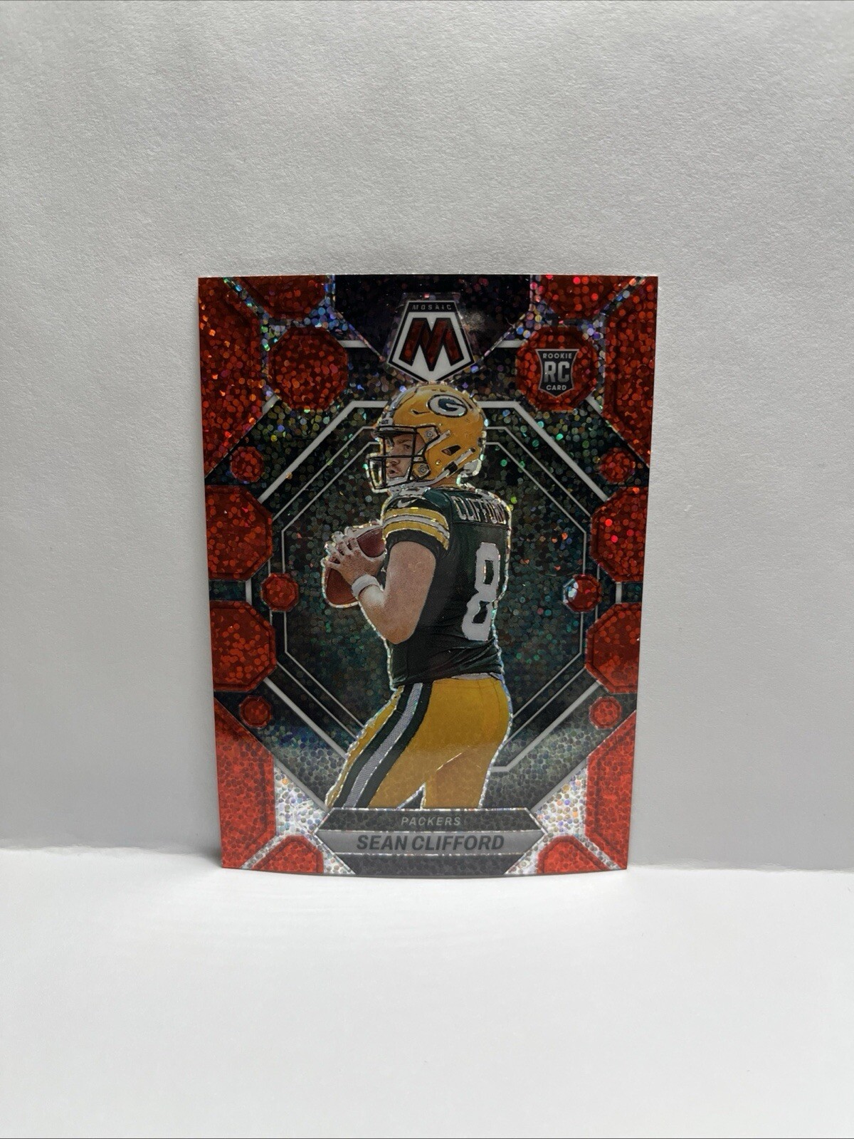 2023 Panini Mosaic #361 Sean Clifford Red Sparkle