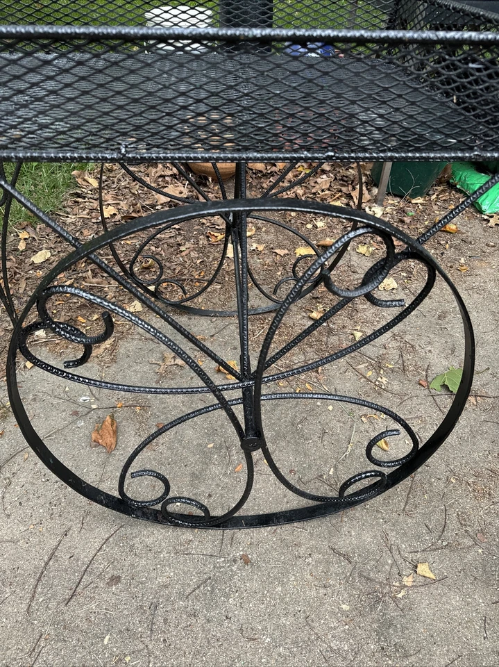 Carro de barra o carro de servicio de hierro forjado vintage Foto 3 de 4