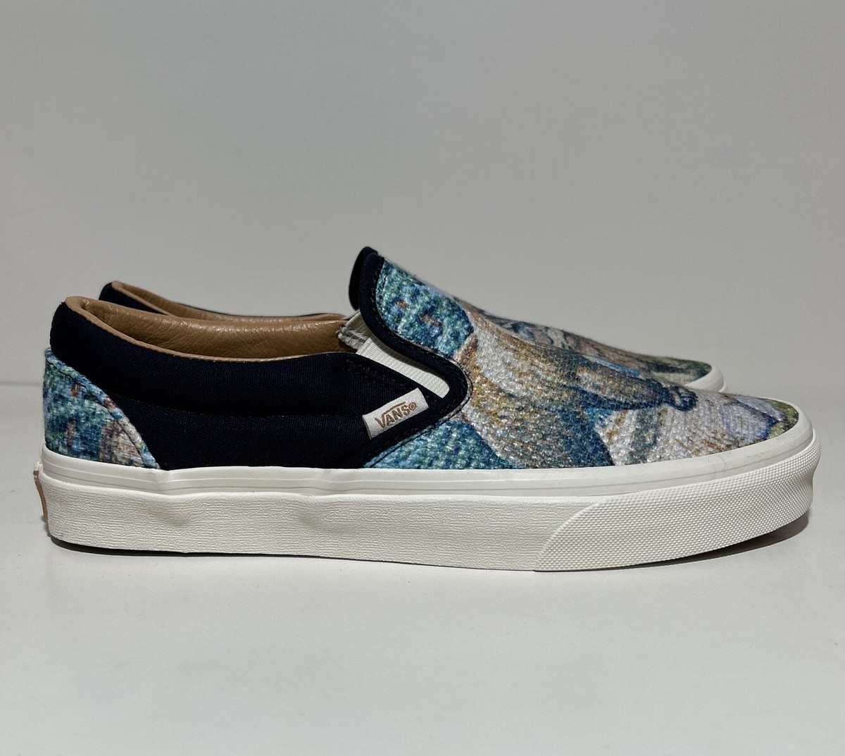 Vans Slip On Mens Size 8.5 Cali Tapestry Forest Bear