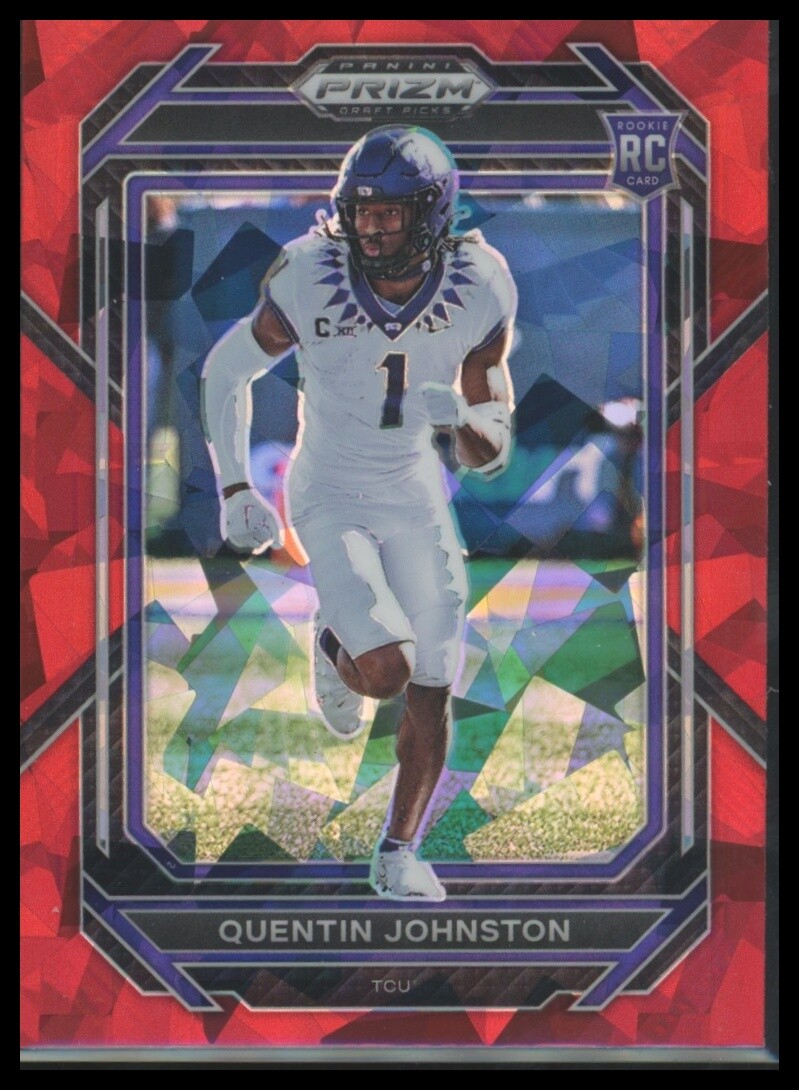 2023 Panini Prizm Draft Picks #138 Quentin Johnston Prizms Red Ice