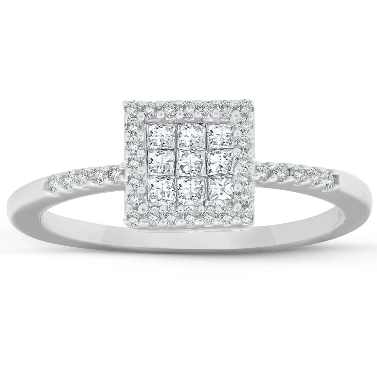 10k princess cut diamond ring deals
