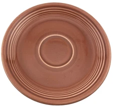 Fiesta Saucer 6” Rusty Orange Color Homer Laughlin Fiestaware Saucer Original