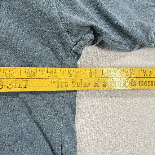 Thin Vintage Henley Mens T Shirt Large Chalky Green Tonal Earthy Outdoors - Picture 13 of 13