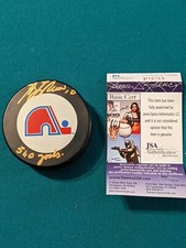 Guy Lafleur signed puck autographed, signature JSA (not PSA)