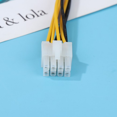 1Pc 4 Pin Male To 8 Pin Female Lead Extension To CPU Power Converter Cable - Afbeelding 5 van 12