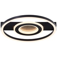 Brilliant Led Deckenleuchte Queens 37 X 37 Cm, 2400 Lm, 3000 K, Glitzereffekt, S