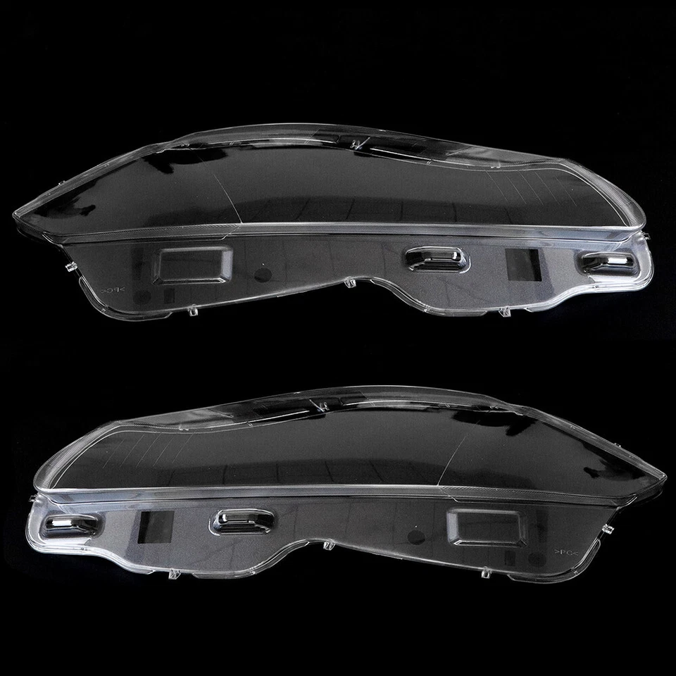 Par de cubiertas de lente de faros delanteros ajuste transparente Jaguar XJ XJL 2010-2019 Foto 2 de 4