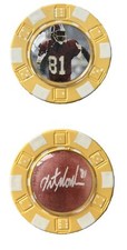 #81 ART MONK - REDSKINS FOOTBALL LEGEND - POKER CHIP  - *Signed* SOUVENIR
