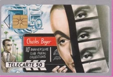 TELECARTE 50 UNITES PRIVEES PUBLIQUES FIGEAC CHARLES BOYER EN 371  VIDE