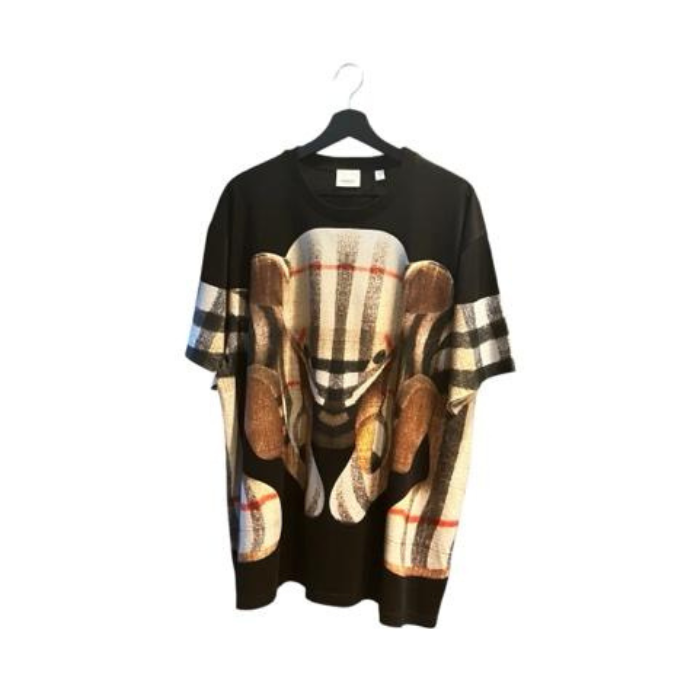 Burberry 22Ss Thomas Bear T-Shirt Short Sleeve Graphic Print Oversize L Black