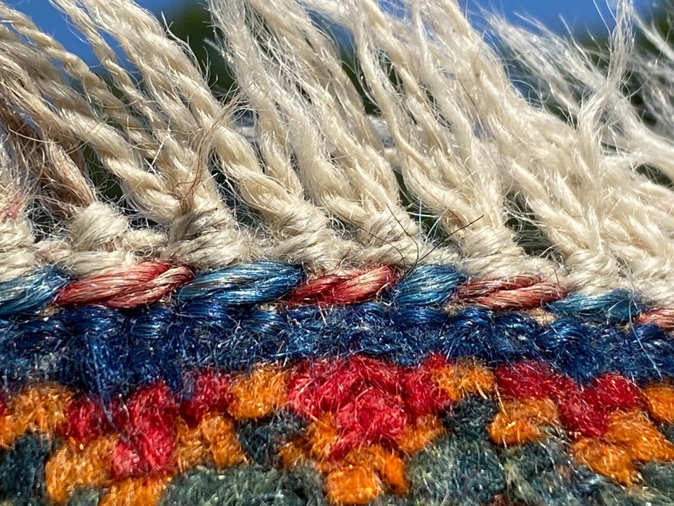 Lur 57x50cm antique Bagface carpet handknotted rug clean eBay