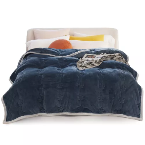 Flannel Blanket Winter Warm Reversible Twin Queen Size Plush Sofa Bed Blankets - Picture 27 of 55