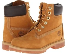 NEW Timberland Womens Premium 6in Waterproof Boots Sz 6.5 Wheat Nubuck