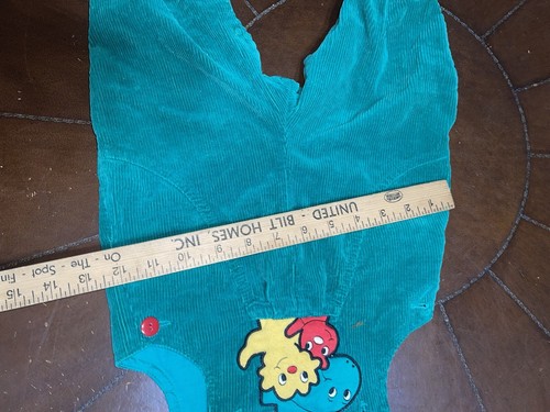 Health-tex Boy's 3-6 Months Green corduroy snap crotch overalls (home26)Q4 - Picture 2 of 4