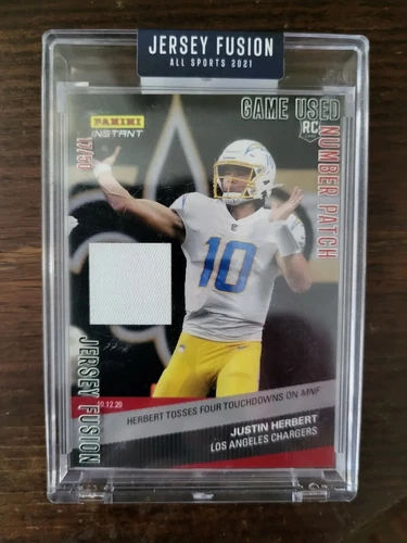 Panini Instant Justin Herbert Jersey Fusion All Sport 2021 Edition 17/50!