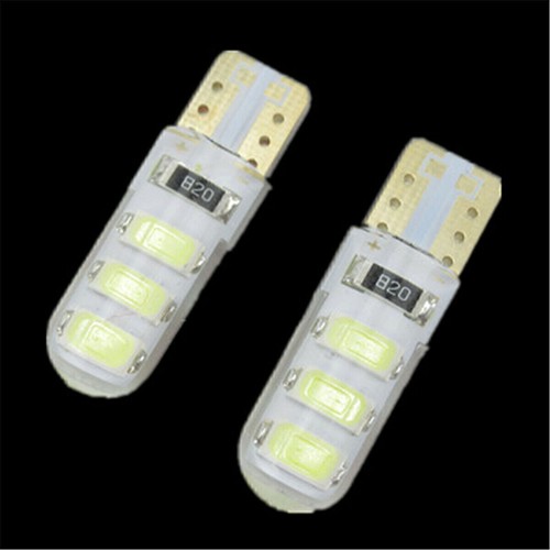 2PCS Auto LED Light T10B 6SMD White Color Light Bulb 5630 Car Turn Signal Light - Picture 2 of 4