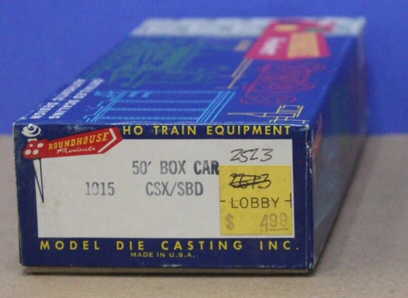 Roundhouse 1915 HO 50' SD Box Car kit CSX Seaboard SBD Merger 140039 NIB - Image 2 of 2