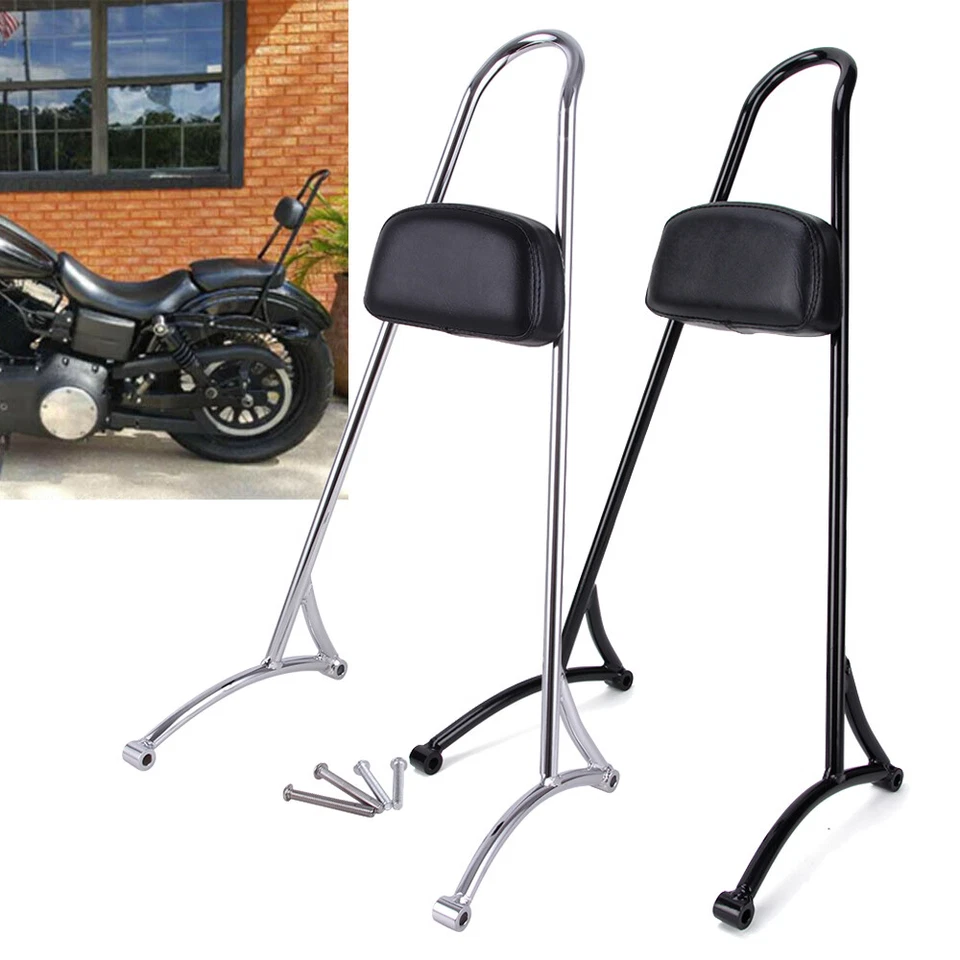 Respaldo de pasajero alto Sissy Bar para Harley Sportster XL Iron 883 1200 48 72 Foto 4 de 4