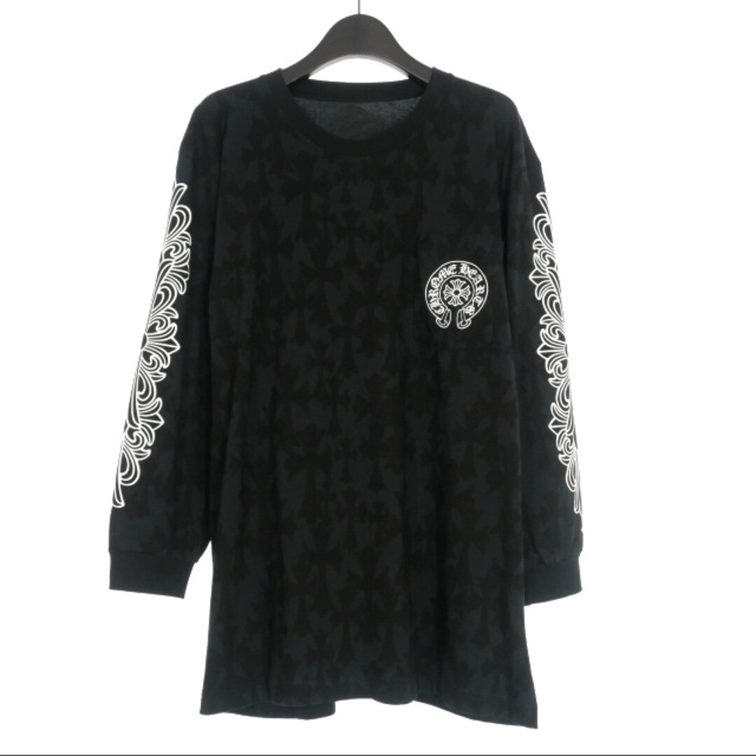 Chrome Hearts 24SS Graveyard Cemetery Cross L S Tee Long Chrome Hearts 24SS Graveyard Cemetery Cross L S Tee Long