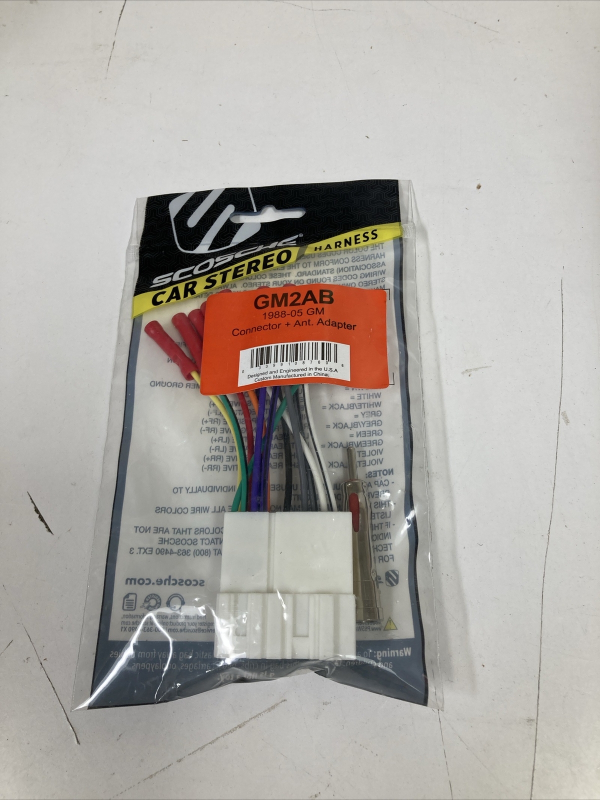Harness Connector + Adapter 1988-05 Gm Gm2ab
