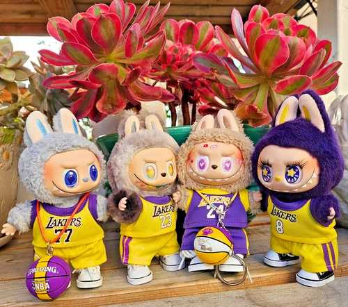 Labubu Lakers Basketball Jersey Sport Outfit Clothes No Doll Kobe Lebron