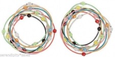 2 sets Steel Stretch Bracelet MIX ~ 16 strands Mixed Colors 2mm w/ faceted beads
