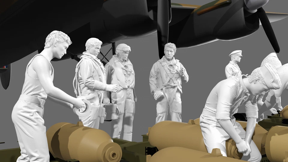 WWII RAF Lancaster Bomb Load - 10 Figure Set - Image 2 of 4