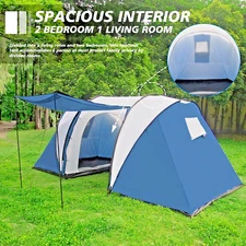 Tent, for Camping, Easy Set up Camping Tent for 4 Person Hiking, Camping