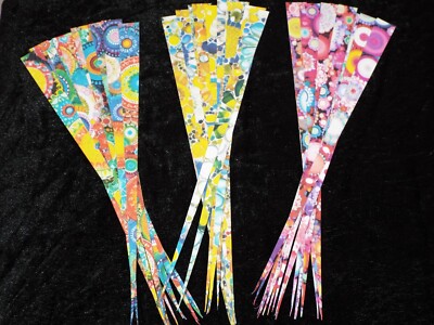 Konvolut vorgeschnittene A4 bedruckte Papierstreifen für Papierperlen 18 Streifen pro Farbe - S1