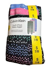  CK Calvin Klein Sleep Pants Joggers Blue Dino Si:  10/12, 14/16 - 3 PACK set