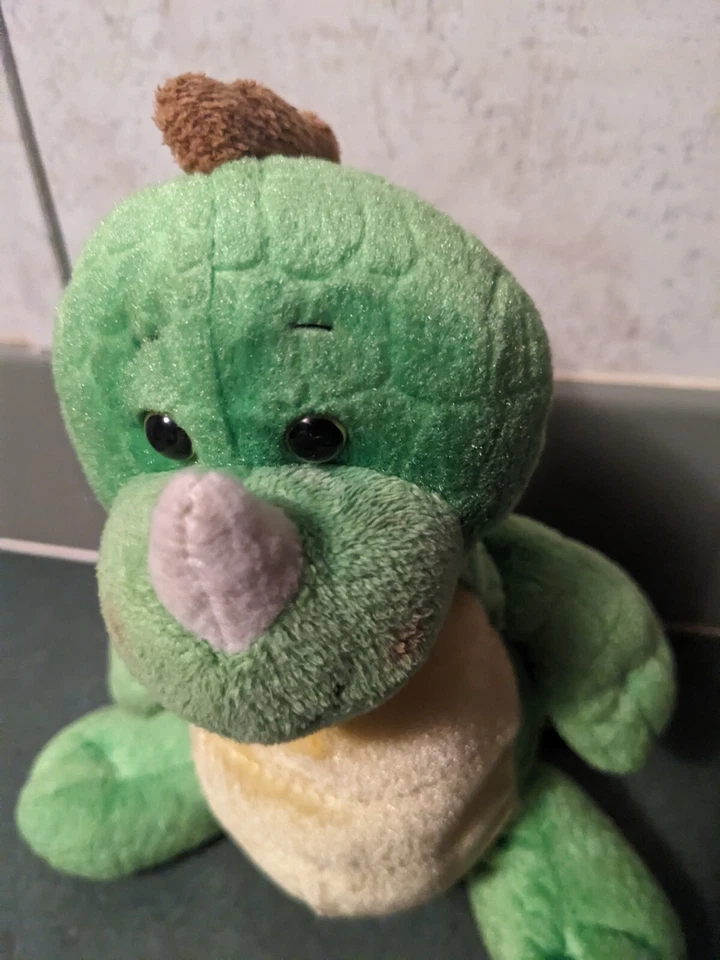 Ganz Webkinz Green Dinosaur Plush Dragon Stuffed Animal Lime Dino No Code 10" - Image 2 of 4