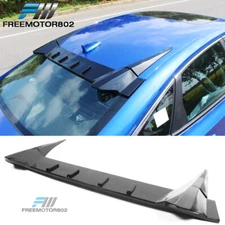 Fits 22-25 Honda Civic 11th Sedan Type R Gloss Black Window Roof Spoiler Wing