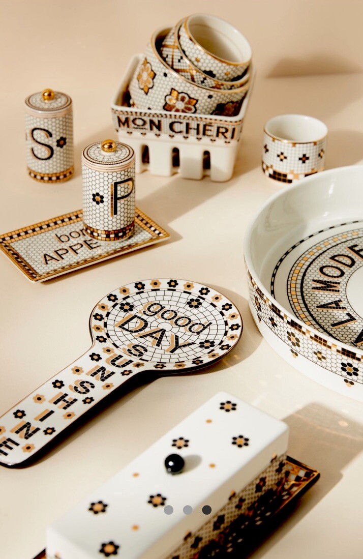 Anthropologie - Anthropologie カップ　お皿　プレート3点セット NEW ANTHROPOLOGIE MEASURING CUPS TRINKET DISH BISTRO TILE 4
