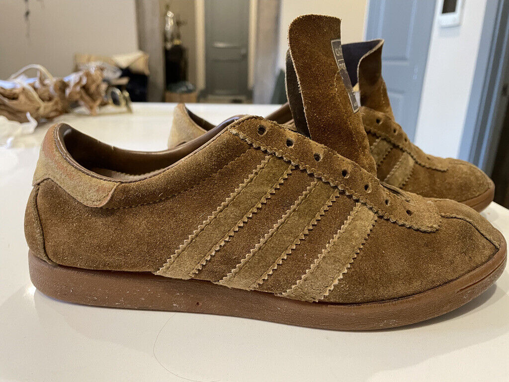 Vintage Adidas Tobacco Shoes 1970's Made in France