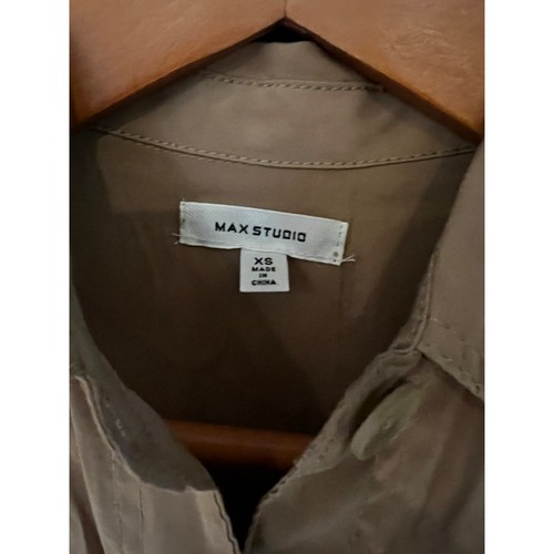 Max Studio womens Belted khaki Utility Jumpsuit Size XS - Picture 6 of 10