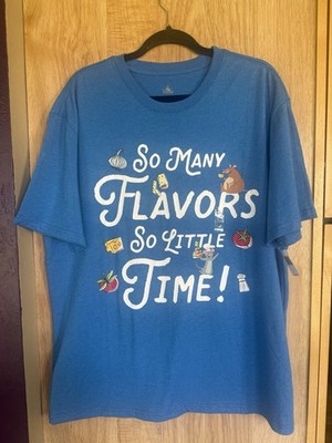 Disney Parks So Many Flavors Ratatouille Blue T Shirt Size Mens 2XL NWT!