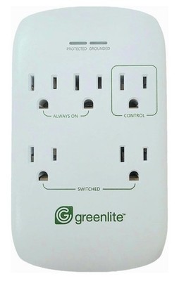 NEW GREENLITE 1225J WALL SURGE PROTECTOR HOME ENERGY SAVING SMART POWER 5 OUTLET
