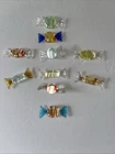 Vintage AUTHENTIC Murano Art Glass CANDY Pieces Set Of 10