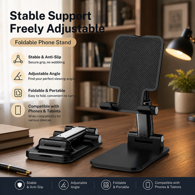Mobile Phone Stand, Stable And Durable, Adjustable Height