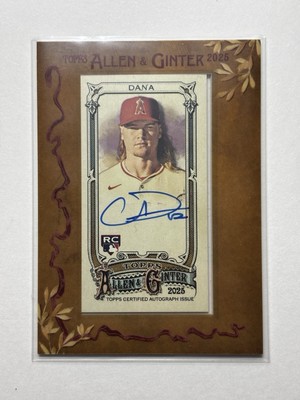 2025 Allen & Ginter CADEN DANA RC Rookie Mini Frames Auto #MA-CDA Angels