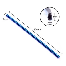 10 X Car Interior Air Conditioner Air Outlet Vent Decoration Bright Strip Cover