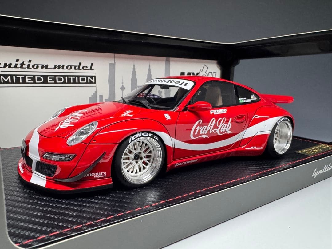 Ignition Model RWB 997 1/18 Scale Red Limited Edition 3861 Toy