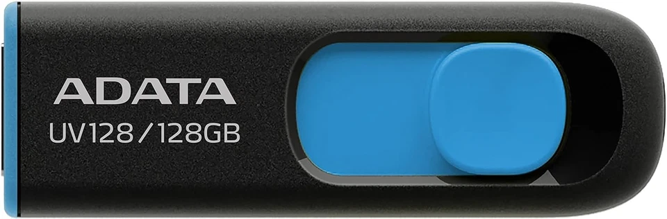 ADATA UV128 128GB USB3.1 Flash Drive, black/blue AUV128-128G-RBE UV128 128 GB - Image 4 of 4