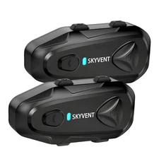 Motorcycle Bluetooth Communication System Headset Intercom, 4 Riders 1500m Q4