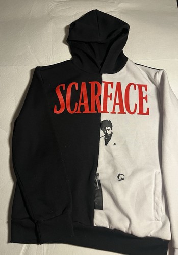 Scarface Reason Clothing Hoodie Men’s M Black White Red Tony Montana Pullover
