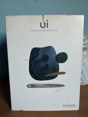 OHOM Ui Fine Ceramic Self-Heating Mug White OPEN BOX Never Used