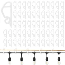 Benvo Upgraded String Light Siding Clips Sliding Hooks Light Hanging Hooks Ou...